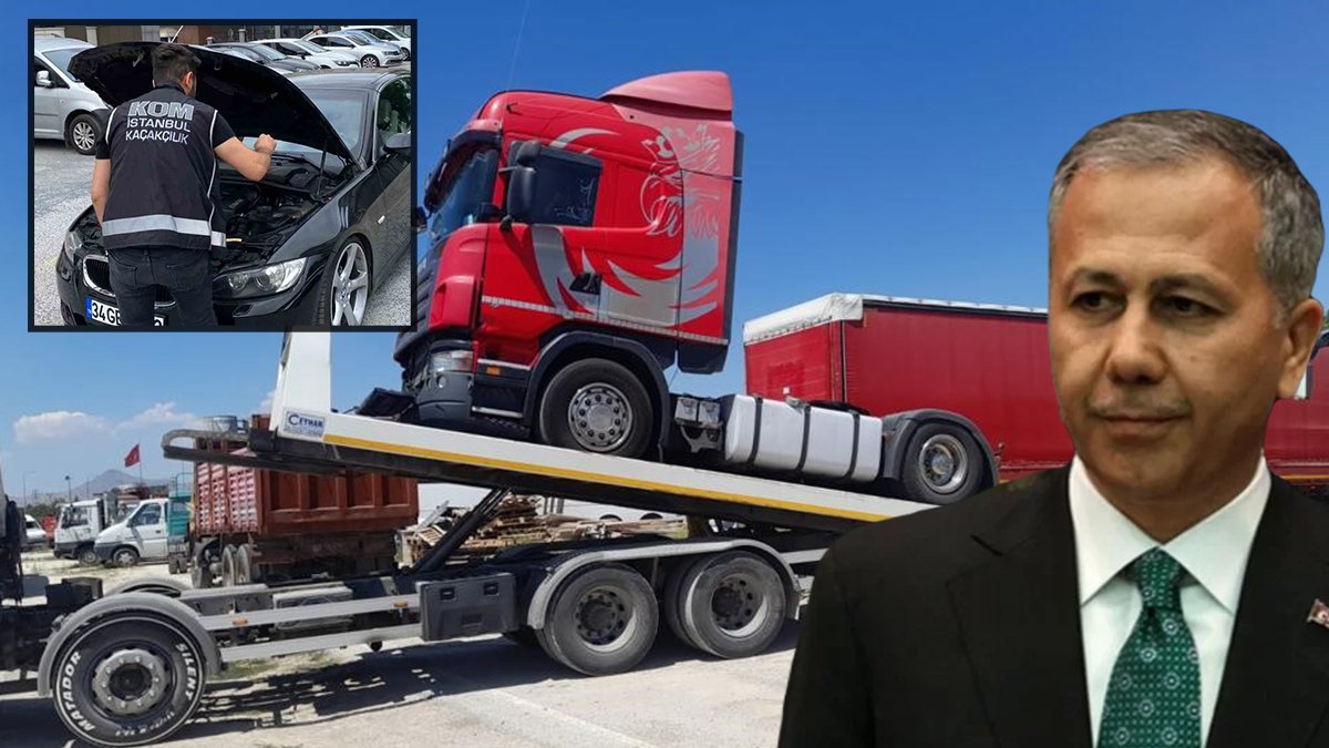 İçişleri Bakanı Ali Yerlikaya duyurdu: 10 ilde 'oto kaçakçılığı' şebekesine 'Fren' operasyonu