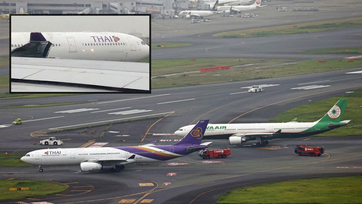 Tokyo'da iki yolcu uçağı çarpıştı: Kanadı koptu, pist kapatıldı