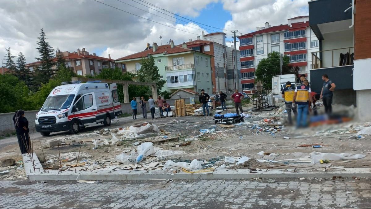 Konya'da iş cinayeti: 65 yaşındaki işçi inşaattan düşerek hayatını kaybetti