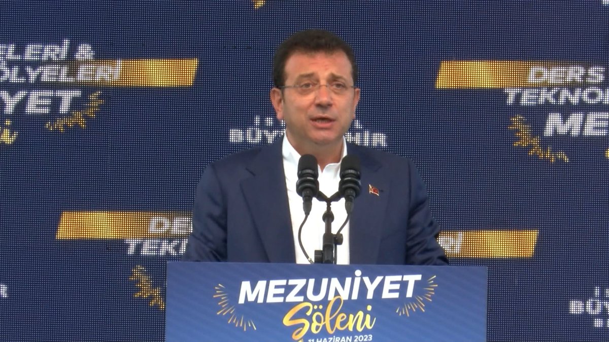 İmamoğlu mezuniyet töreninde konuştu: Cumhuriyet'in değerlerini sekteye uğrattığınızda...