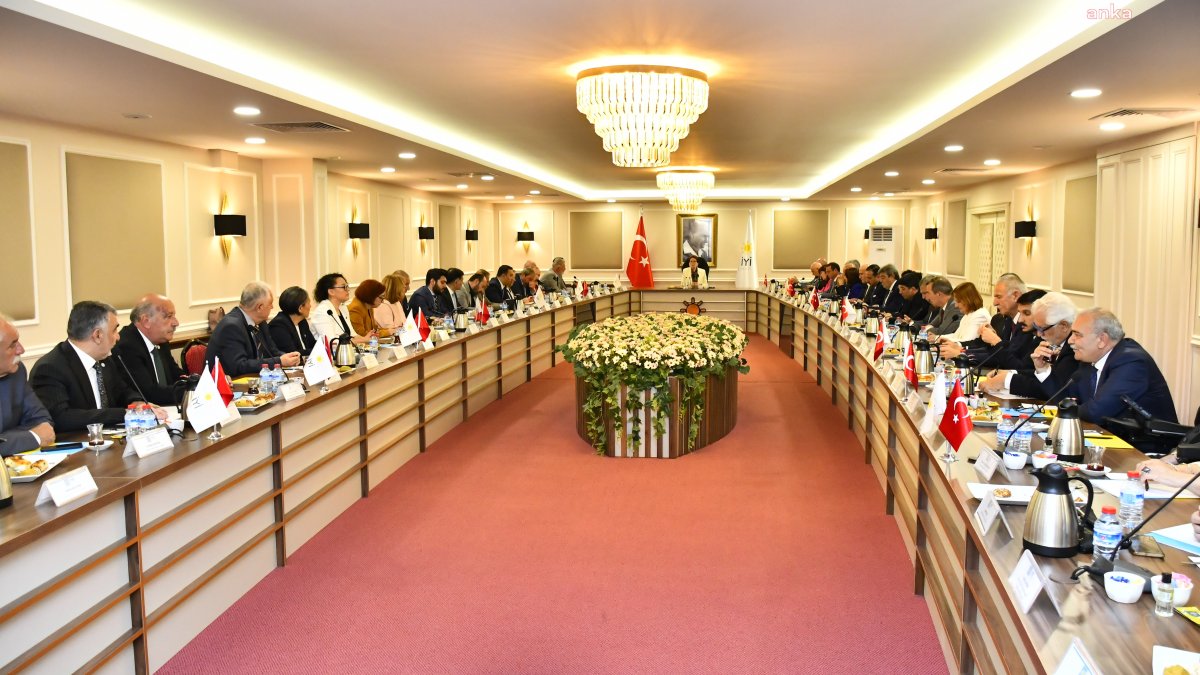 Akşener partisinin GİK üyeleriyle bir araya geldi