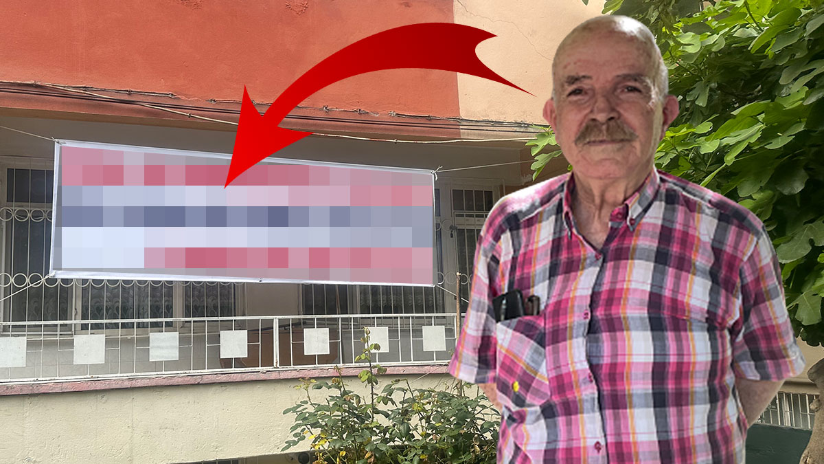 Ölüm tehdidiyle yaşayan aile, astığı pankartla mahalleliyi hayrete düşürdü! Seslerini kimse duymuyor