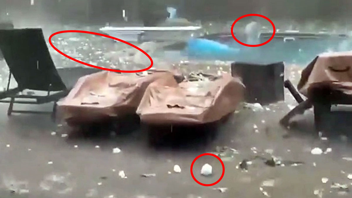 Kıyametin provası gibi, 5 kişi hayatını kaybetti! Başlarına adeta taş yağdı, korkunç anlar kamerada