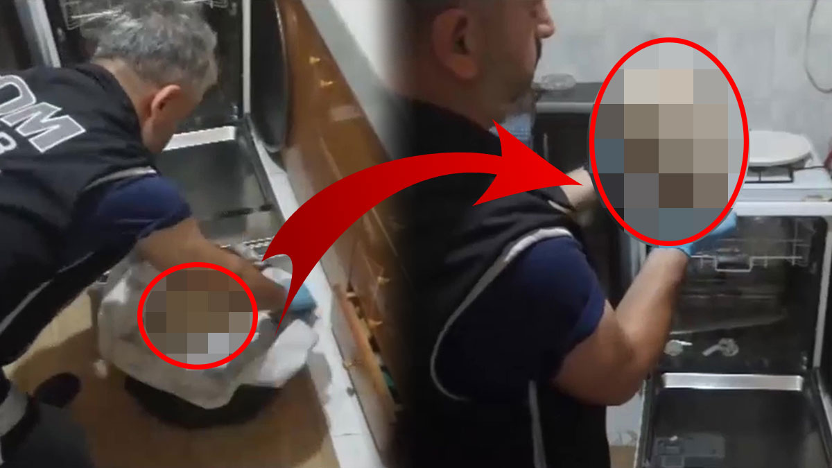 Bulaşık makinesinden çıkan, polisi bile hayrete düşürdü! Korkunç gerçek, teknik ve fiziki takiple ortaya çıktı