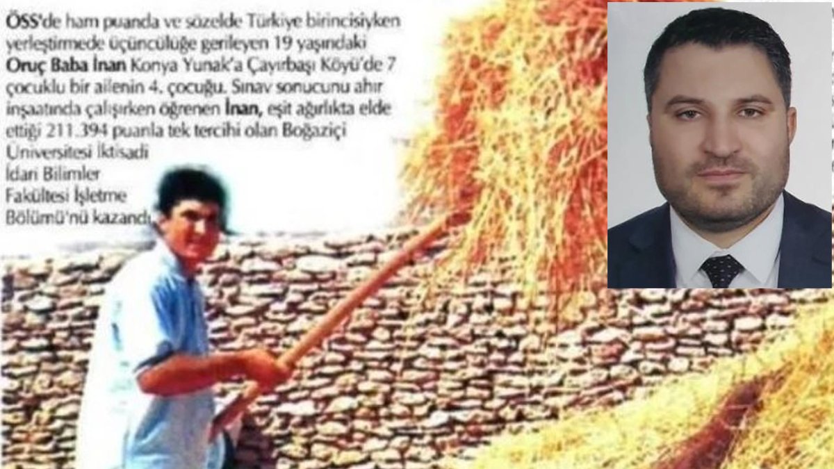 ÖSS birinciliğinden bakan yardımcılığına: Oruç Baba İnan'ın 2000 yılındaki görüntüleri ortaya çıktı
