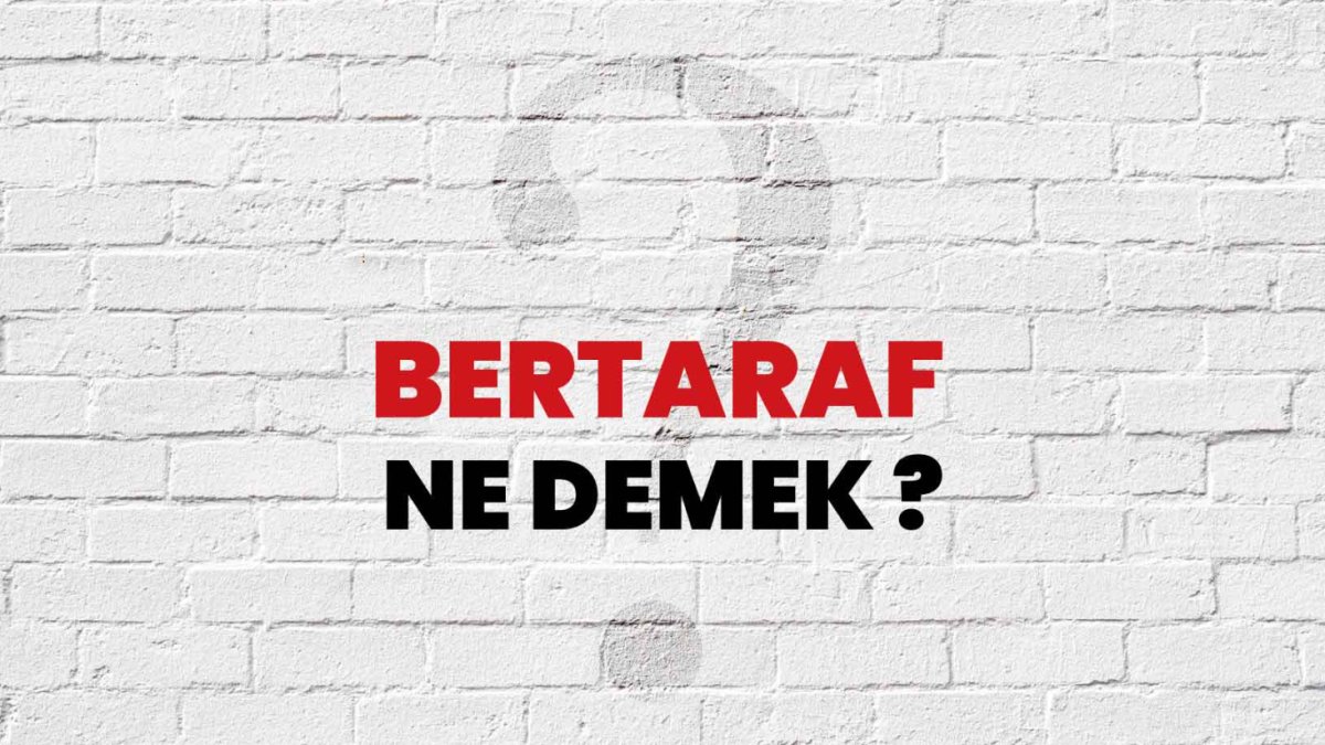 Bertaraf Ne Demek: Türkçede Kullanımı ve Anlamı