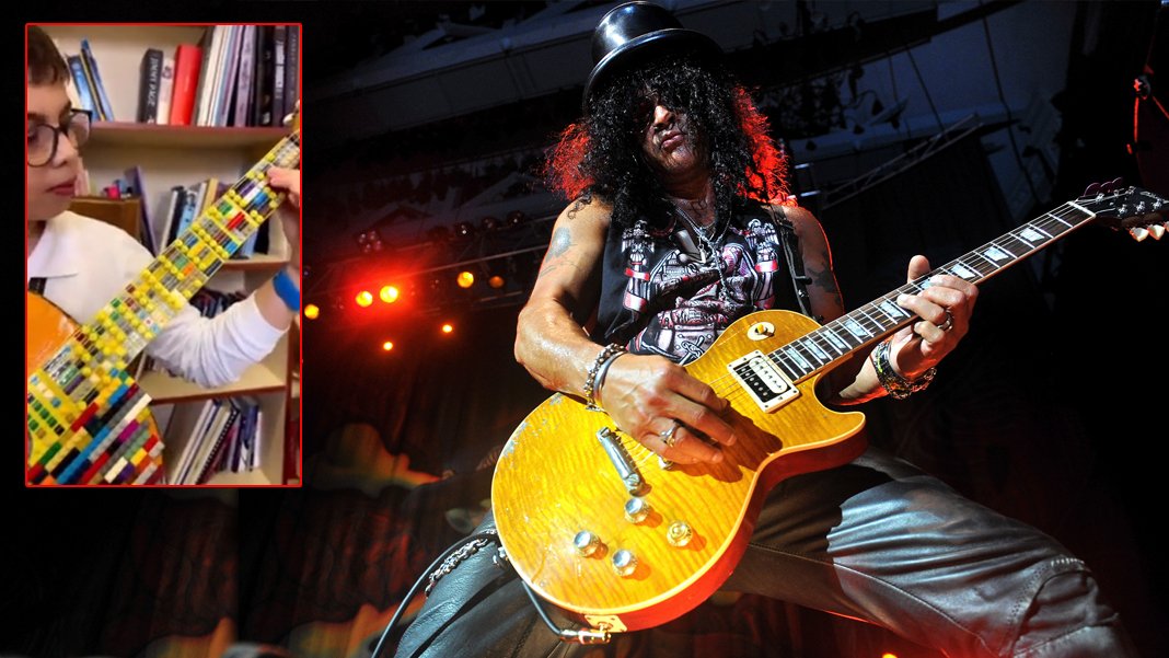 Dünyaca ünlü gitarist, legodan gitar yapıp çalan Türk öğrenciyi paylaştı