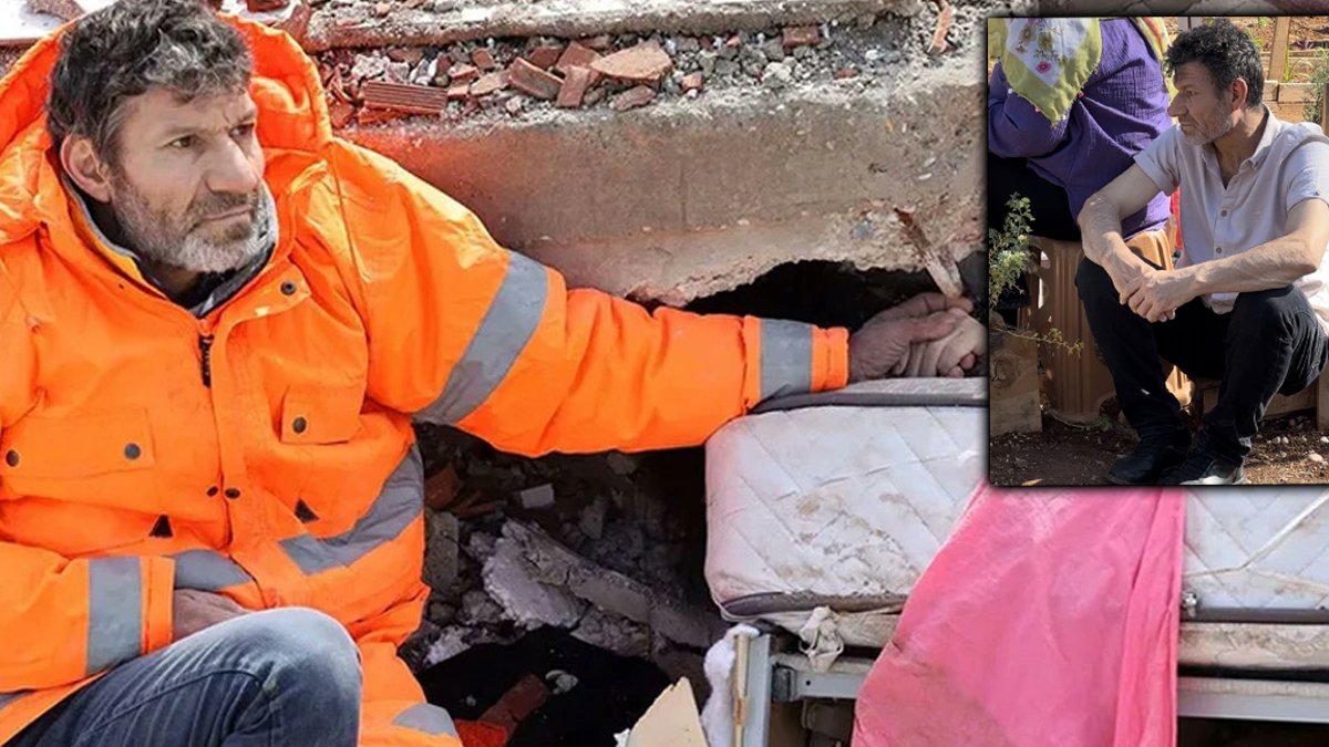 Depremde ölen kızının elini bırakmamıştı, mezarı başında yutkunamadı