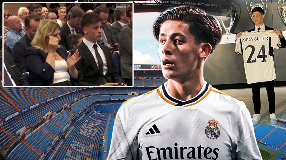 Annesi gözyaşlarını tutamadı! Arda Güler resmen Real Madrid'de