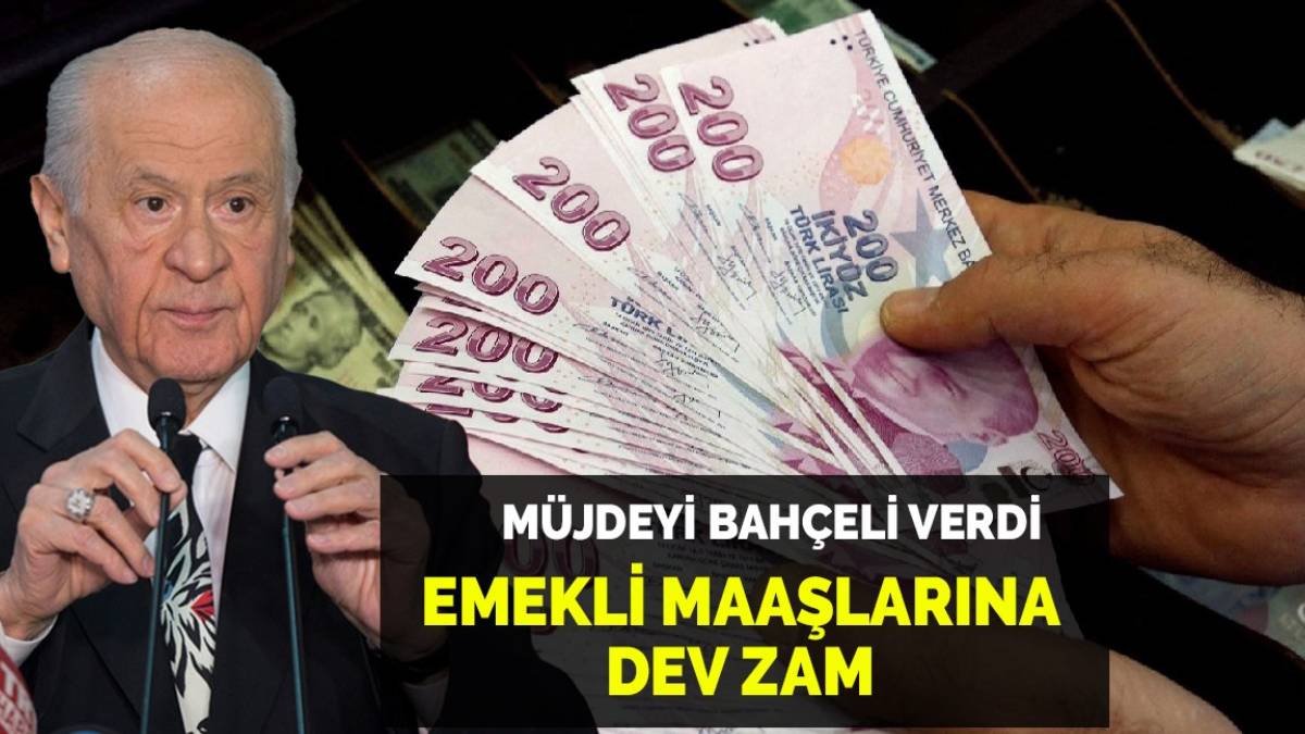 Emeklilere yüzde 25+8 bin TL zam müjdesi! Devlet Bahçeli duyurdu emekliler bayram etti