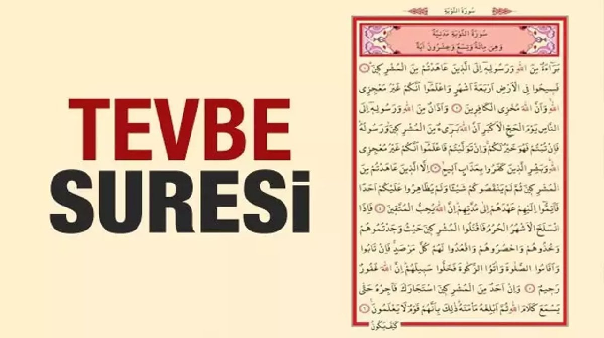 Tevbe Suresi: Günahtan Tövbe Ve Bağışlanma