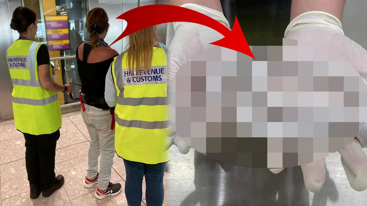 Kadının vücut hatlarından şüphelenen polis, üst aramasında ağzı açık kaldı! Öyle bir yere saklamış ki...