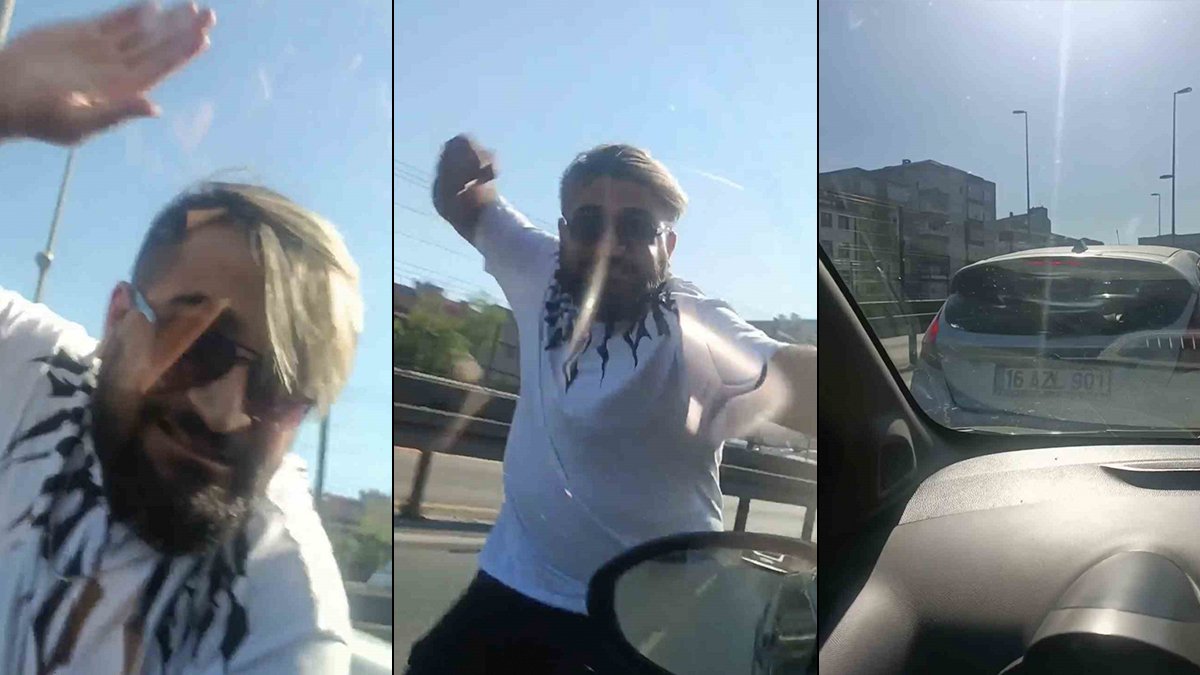 Trafik magandası hamile kadına dehşeti yaşattı!