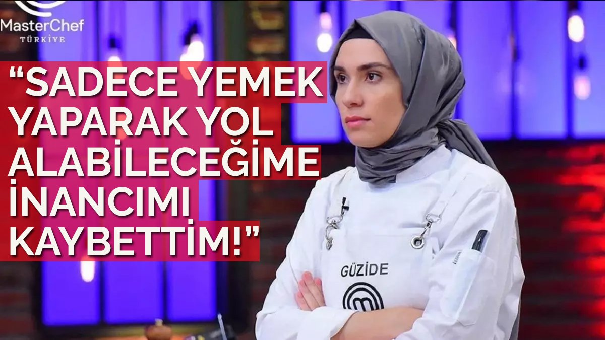Bu sözler kime? Masterchef Güzide Mertcan böyle veda etti: Bu savaşta benim yerim yok!