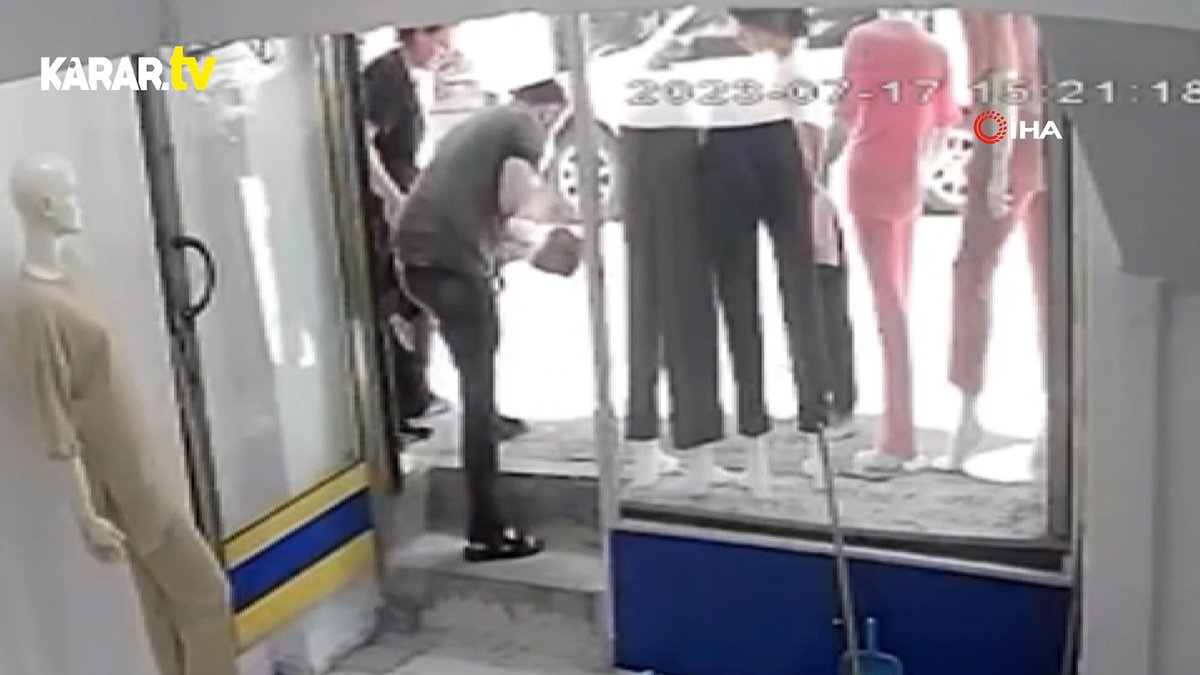 Boğazına şeker takılan çocuğu esnafın soğukkanlılığı kurtardı