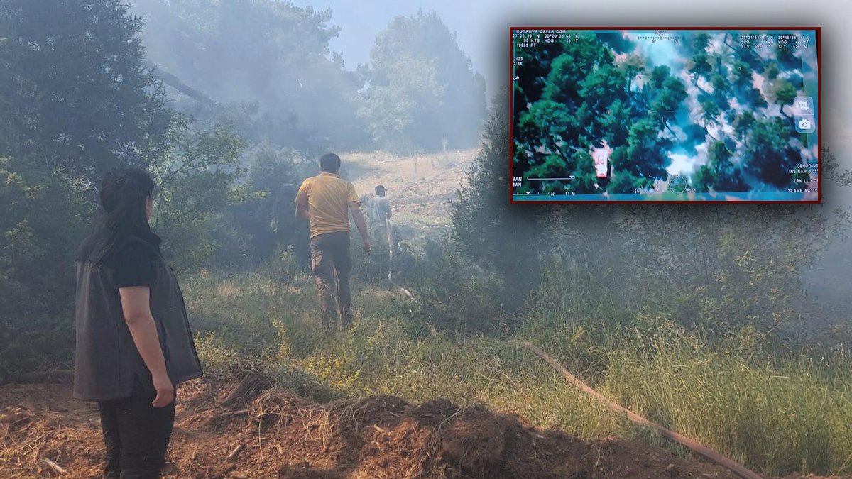 Kütahya'da yangın: İnsansız araçla tespit edildi