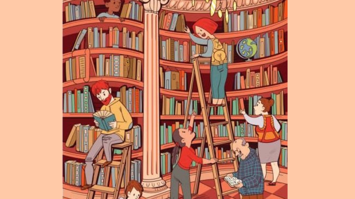 Kütüphanede gizli bir baykuş var! Sadece şahin gözlü insanlar 5 saniyede bulabiliyor! Yapabilir misin?