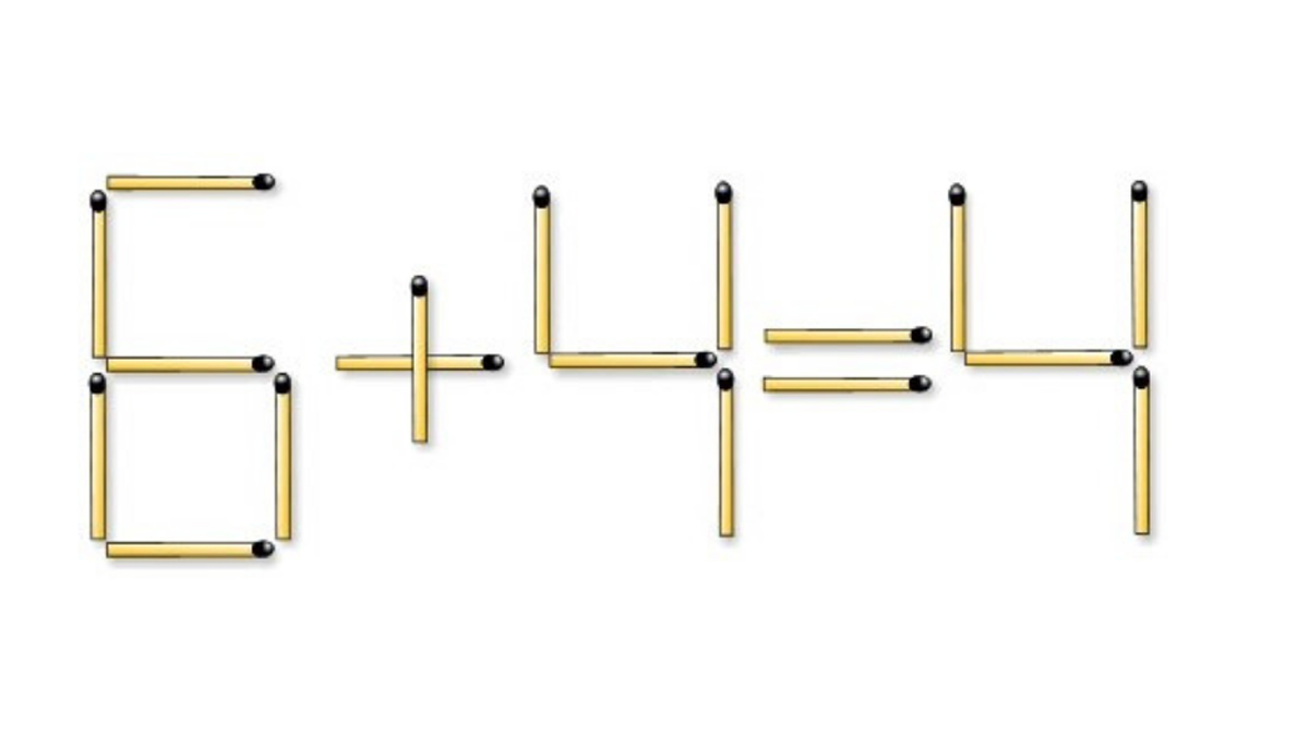 Tek bir kibritin yerini değiştirin, sonuç doğru olsun! Bu aritmetik zeka sorusunu bir bakışta çözebilir misiniz?