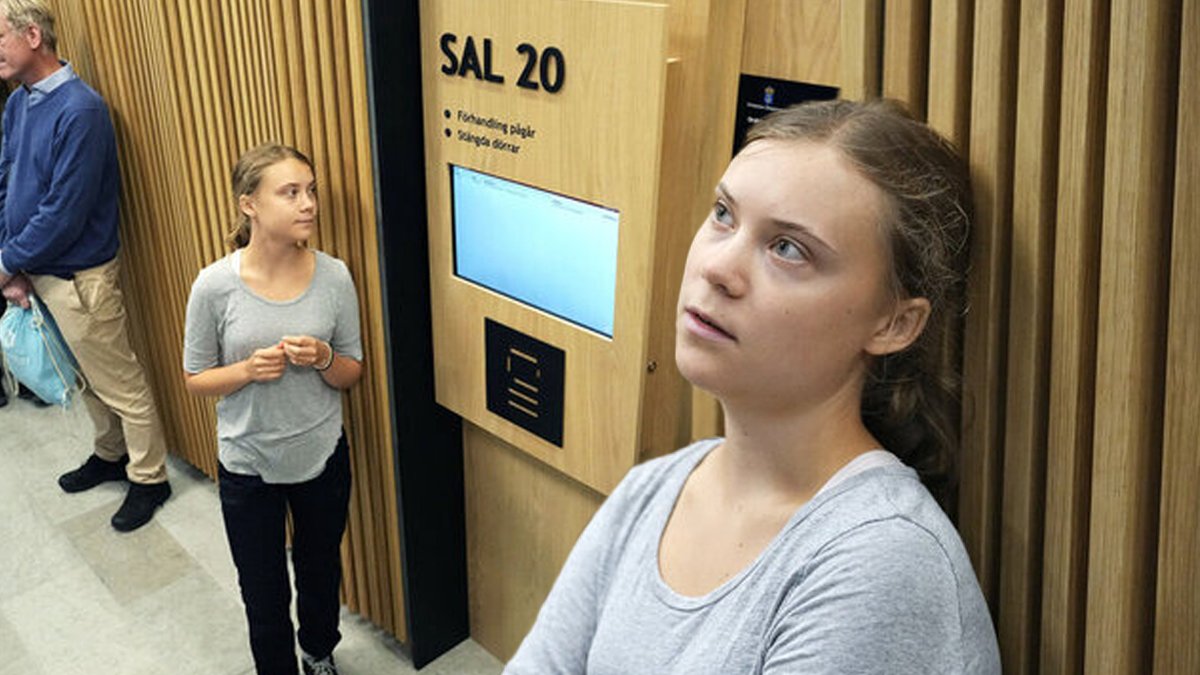 İklim aktivisti Greta Thunberg hakim karşısında