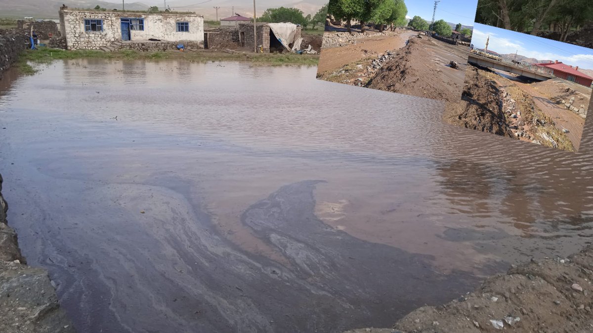 Doğubayazıt sele teslim: Ev ve araziler su altında kaldı