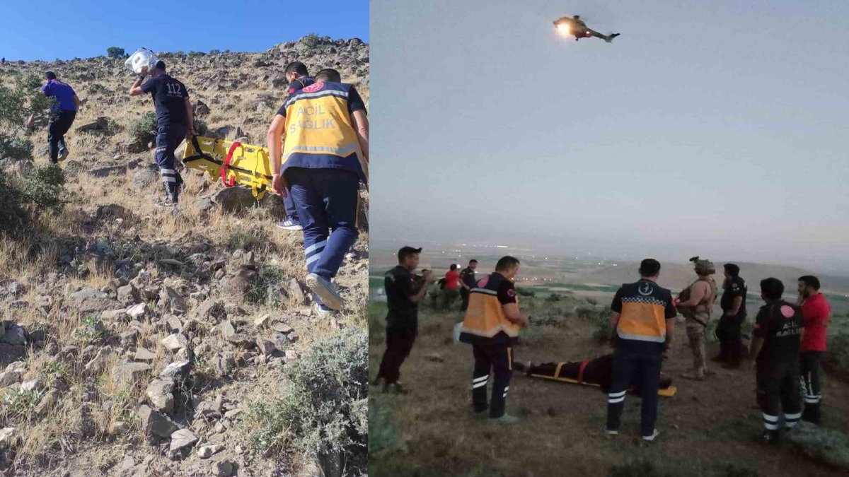 Gezmeye çıktığı dağda mahsur kaldı: Askeri helikopterle kurtarıldı