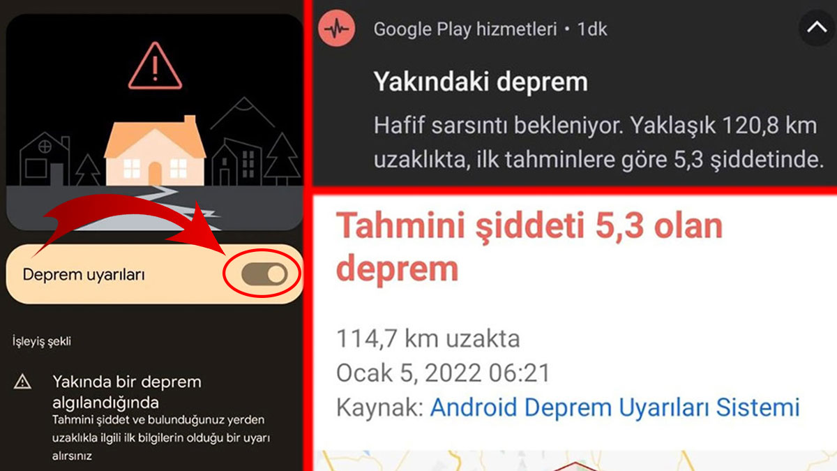 Telefonunuzdaki 'DEPREM ERKEN UYARI SİSTEMİ'ni açtınız mı? Sadece 30 saniyede aktif edin, depremde hayat kurtarıyor