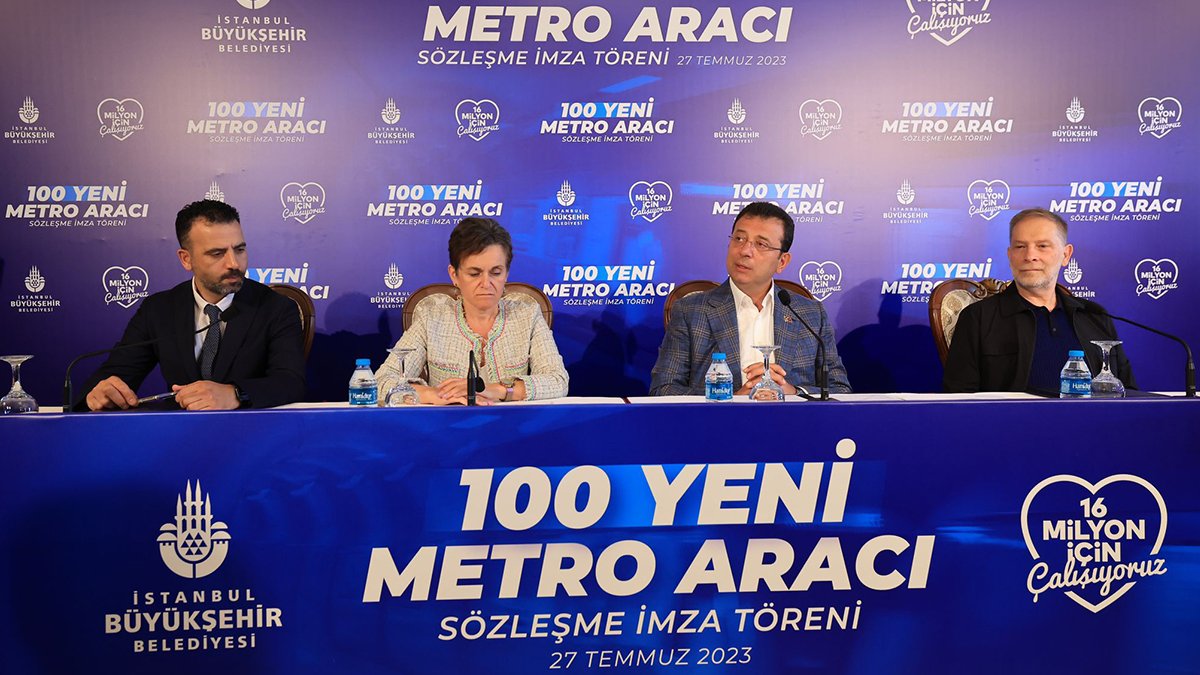İstanbul'a 100 yeni metro aracı