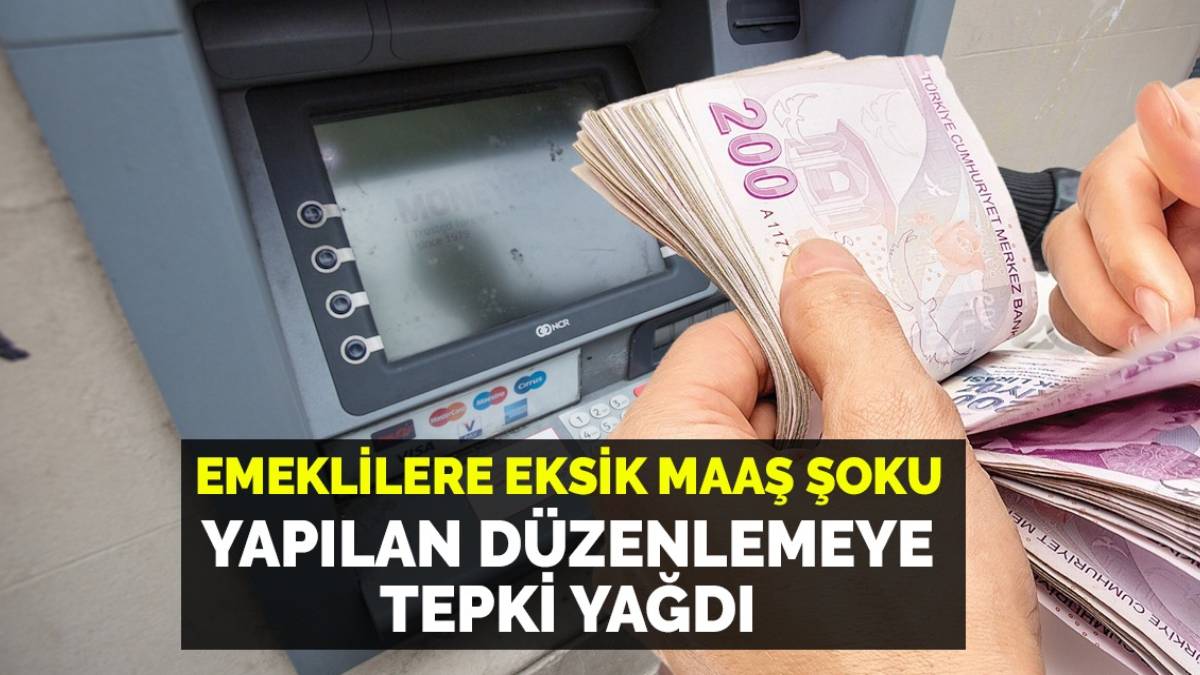 Milyonlarca emekliye eksik maaş şoku! Yapılan düzenlemeye tepki yağdı