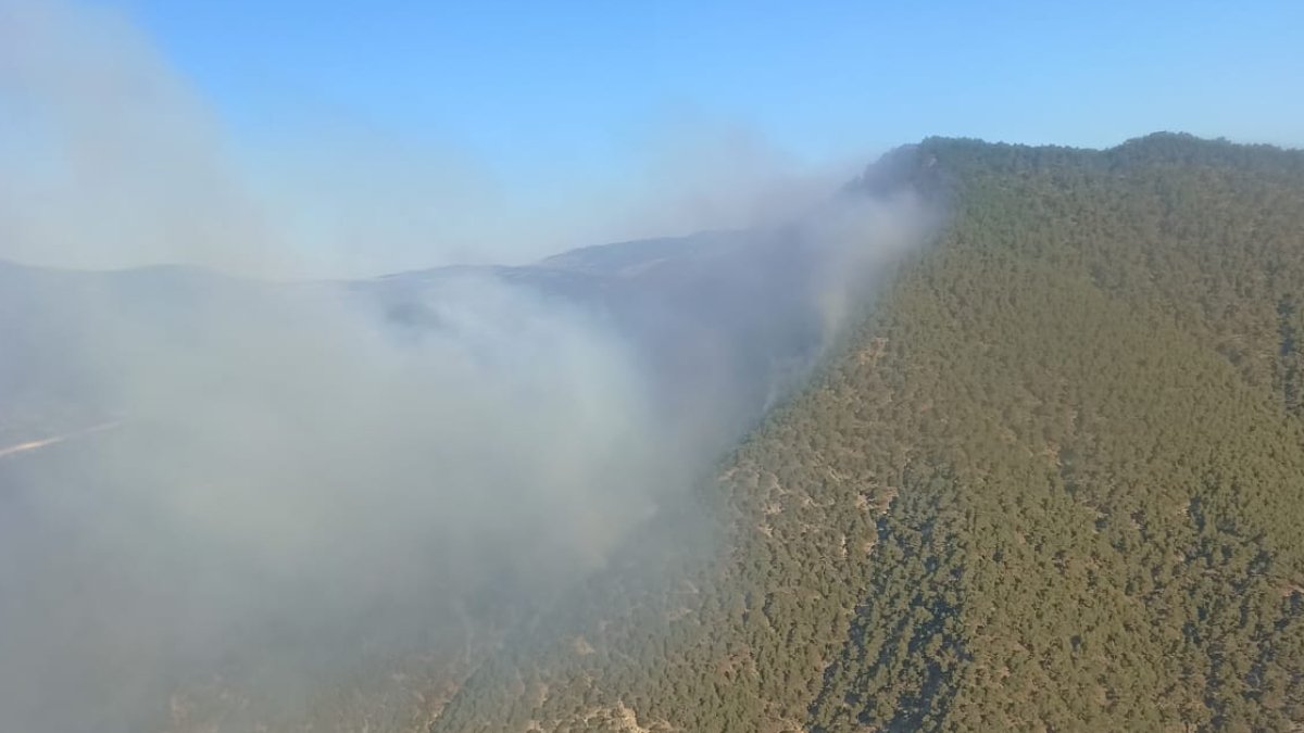 Bolu yangını 12. saattinde! Havadan müdahale sürüyor