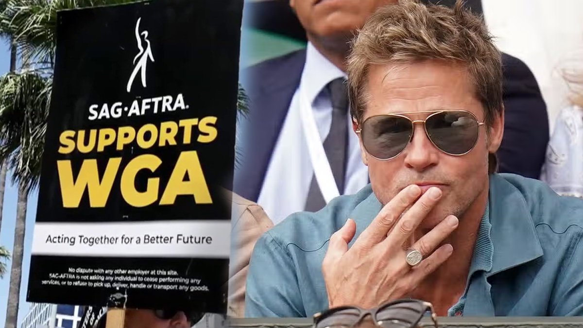 Brad Pitt'ten Hollywood grevine destek: Formula 1 filminin çekimlerini durdurdu