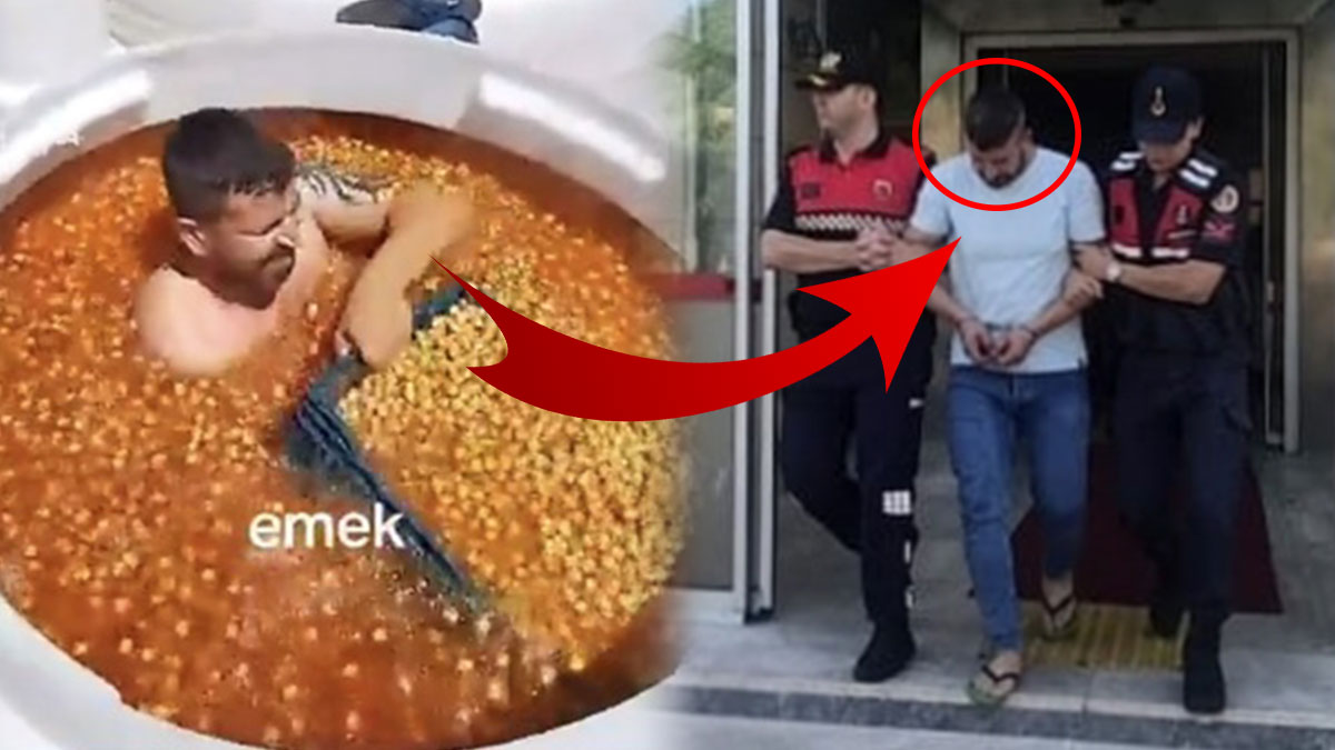 Zeytin tankına yarı çıplak girmişti, savunması 'Pes' dedirtti! Bakanlık devreye girdi, tutuklanıp cezaevine konuldu