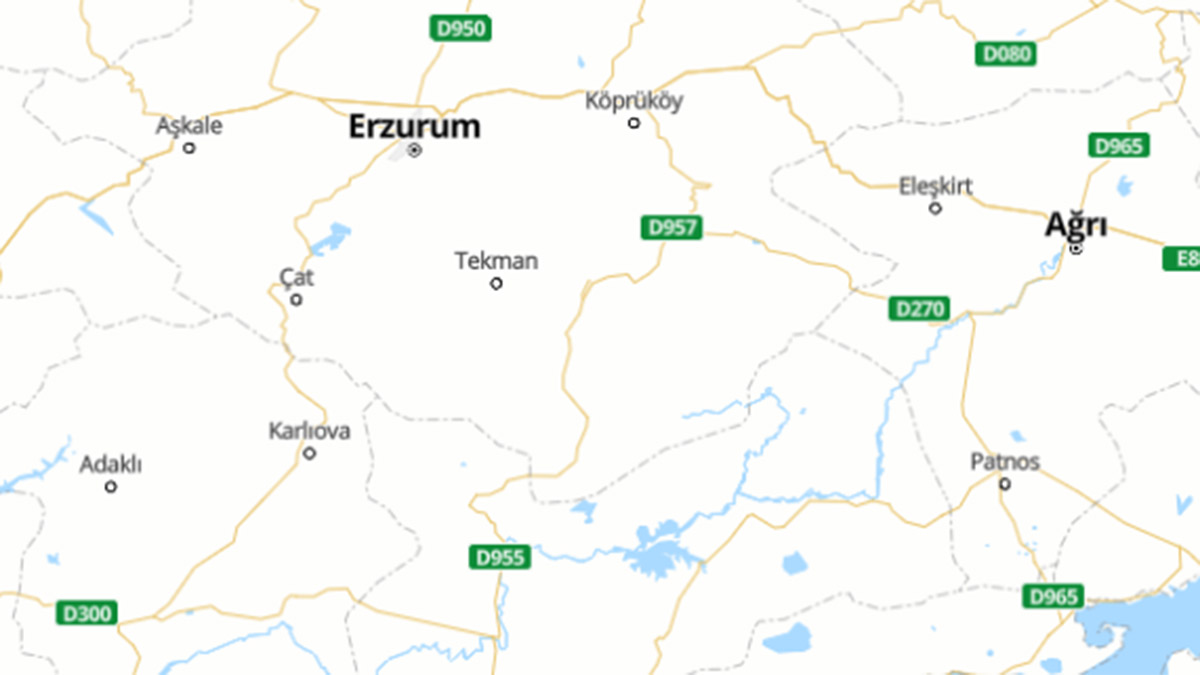 Erzurum'da 4.1 büyüklüğünde deprem | Son depremler
