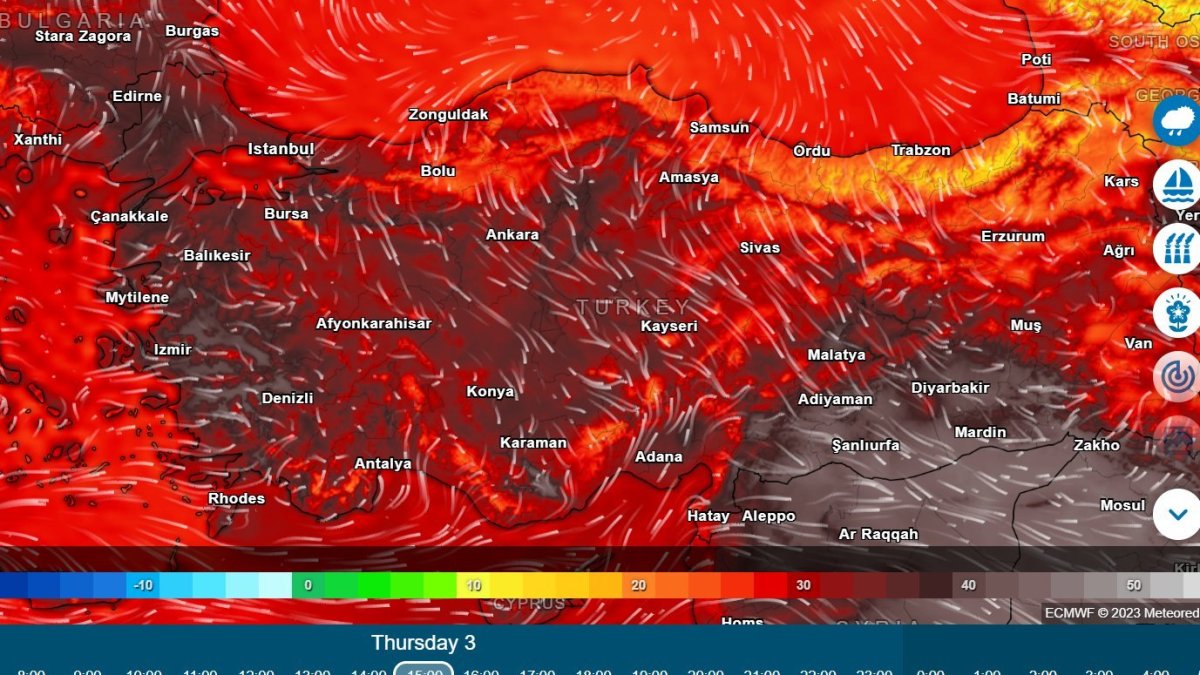 Harita kıpkırmızı, 1 değil 2 değil günlerce…