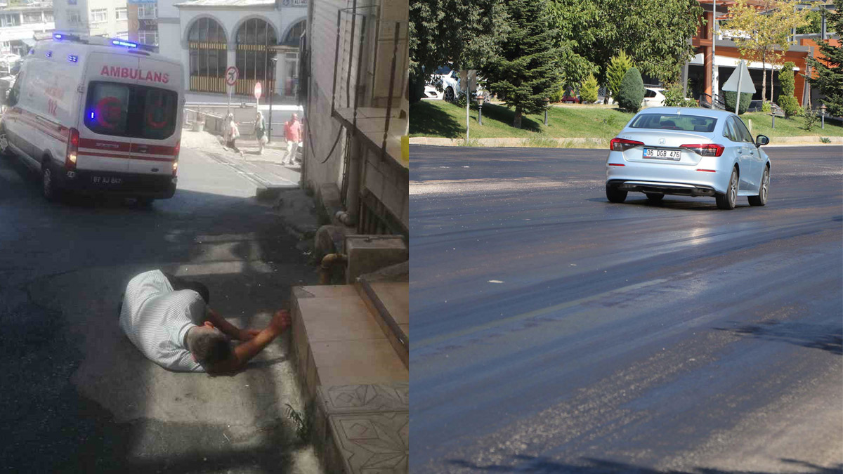 Türkiye'de eyyam-ı bahur etkisi! Zonguldak'ta bir kişi sıcaktan bayıldı, Denizli'de asfalt eridi