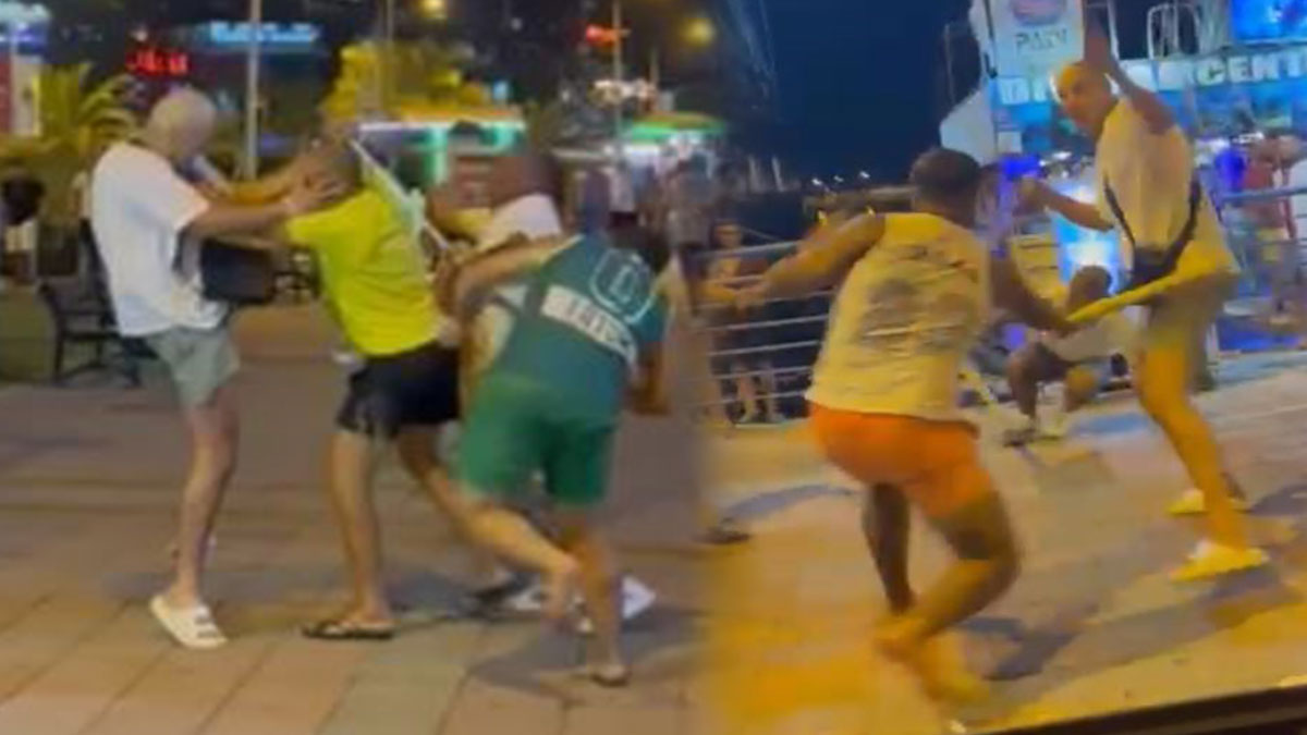 6 kişi, 1 kişiden tertemiz dayak yedi! Demir yumruk bu kez Alanya'dan çıktı... Sopalar işlemedi