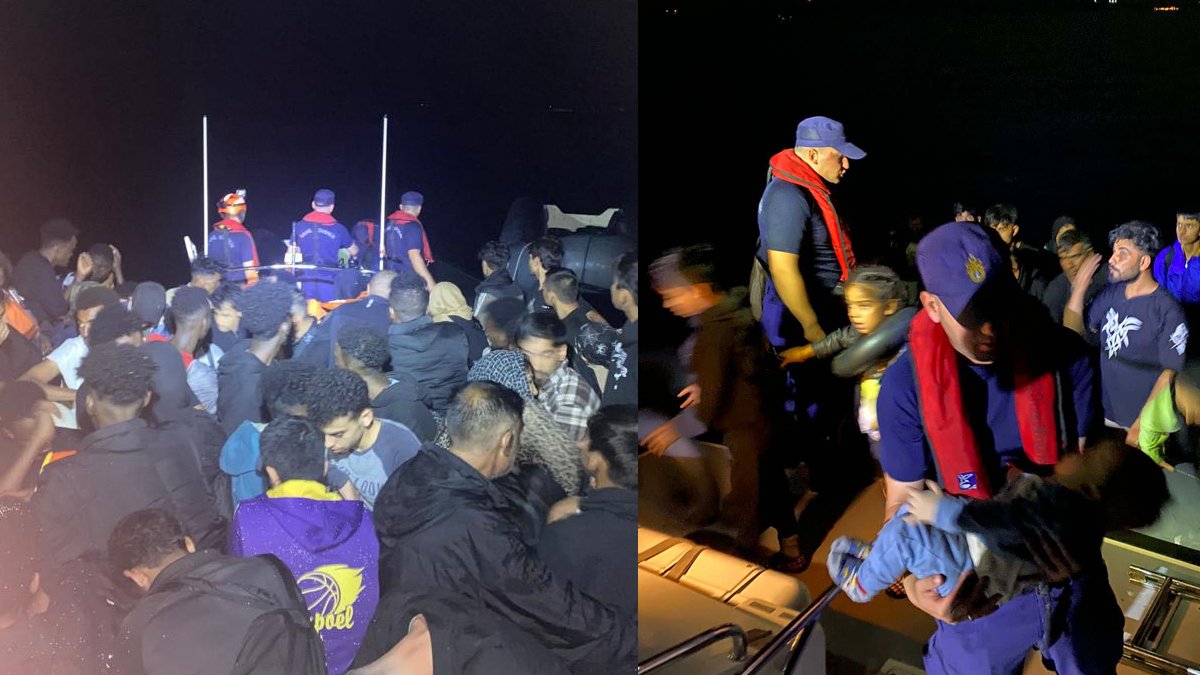 İzmir açıklarında geri itildiler: Sahil Güvenlik 208 kaçak göçmeni kurtardı