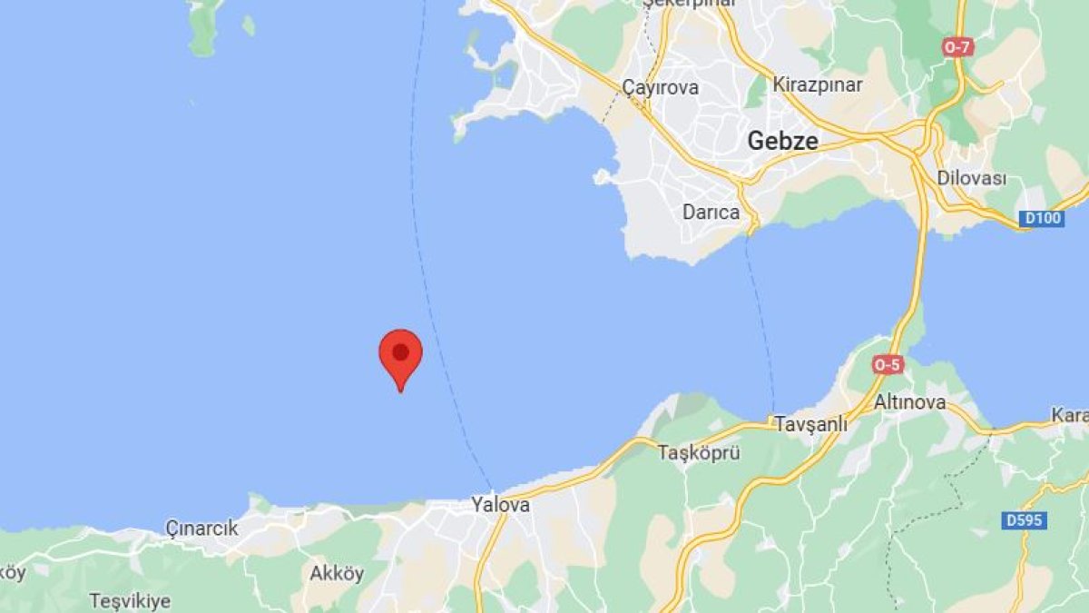 Marmara Denizi'nde 3.3 büyüklüğünde deprem