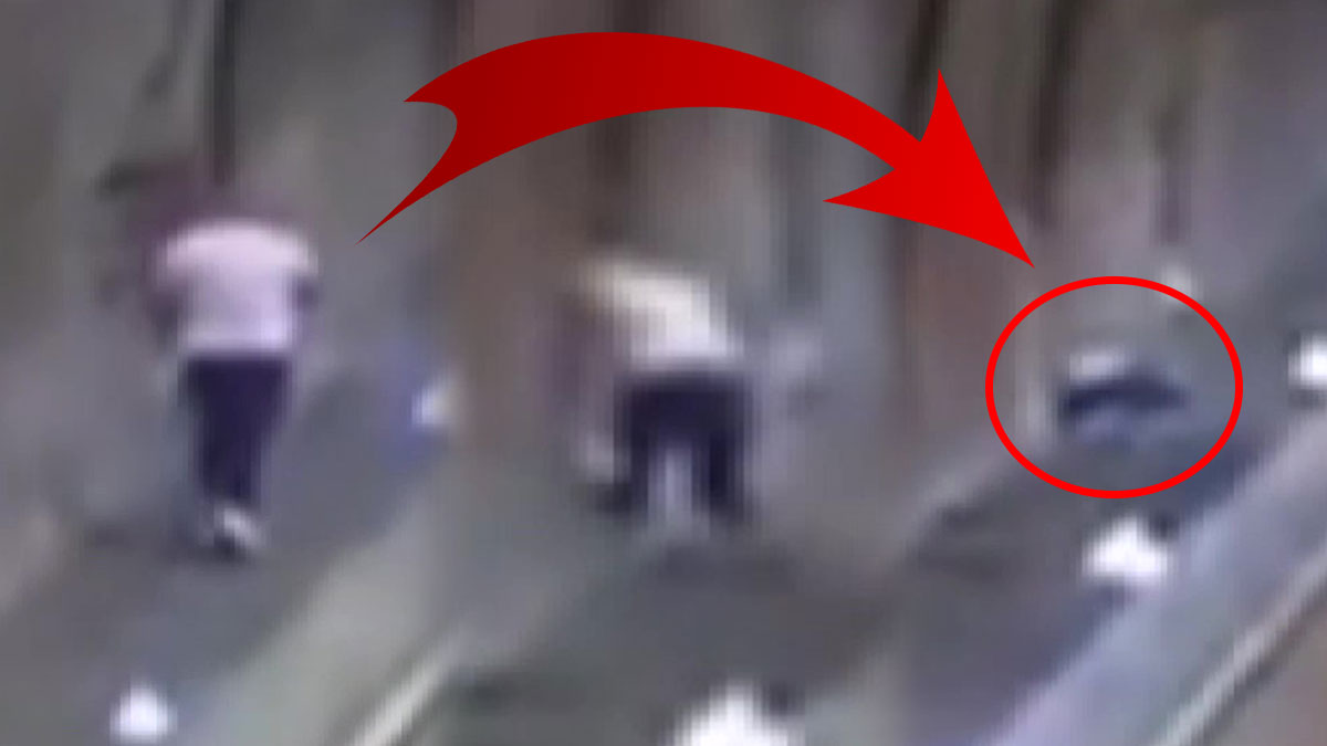 Tünelde koşarken yere düştü, yardıma gelenler korkunç gerçeği fark edince hemen telefona sarıldı! O anlar kamerada