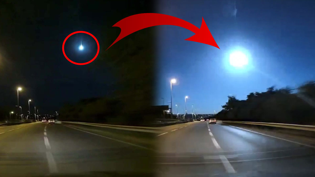 İstanbul'a meteor düştü! O anlar anbean kaydedildi, çıkan gürültü korkuttu