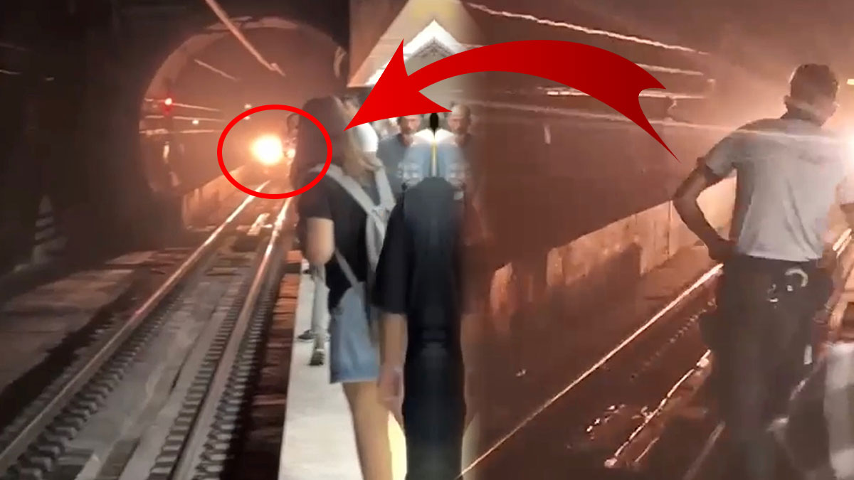 Bir anda trenin önüne atladı! Dehşet anları kamerada, Marmaray seferleri durduruldu