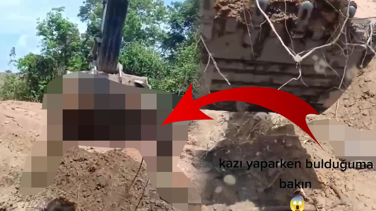 Kepçeyi vurduğu gibi canavar göründü! Toprakla beraber çıktı... İnşaat ustası yerinden zıpladı