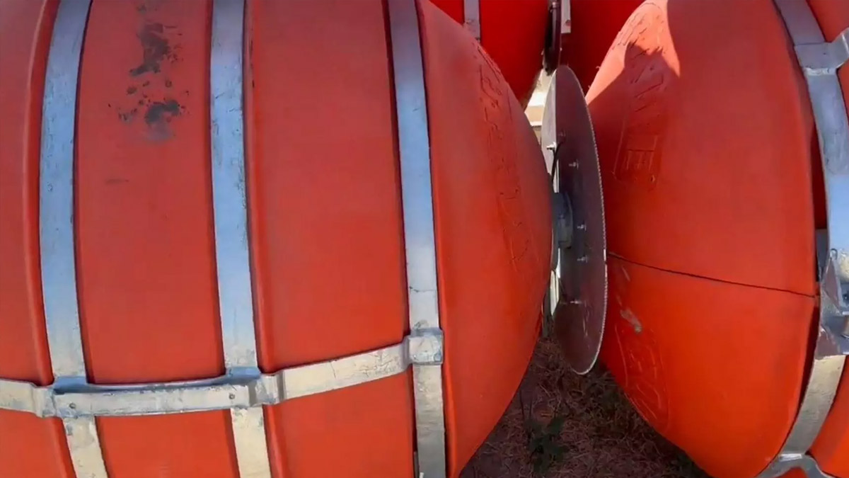 ABD'de göçmenlere karşı insanlık dışı önlem: Sınıra testereli şamandıra