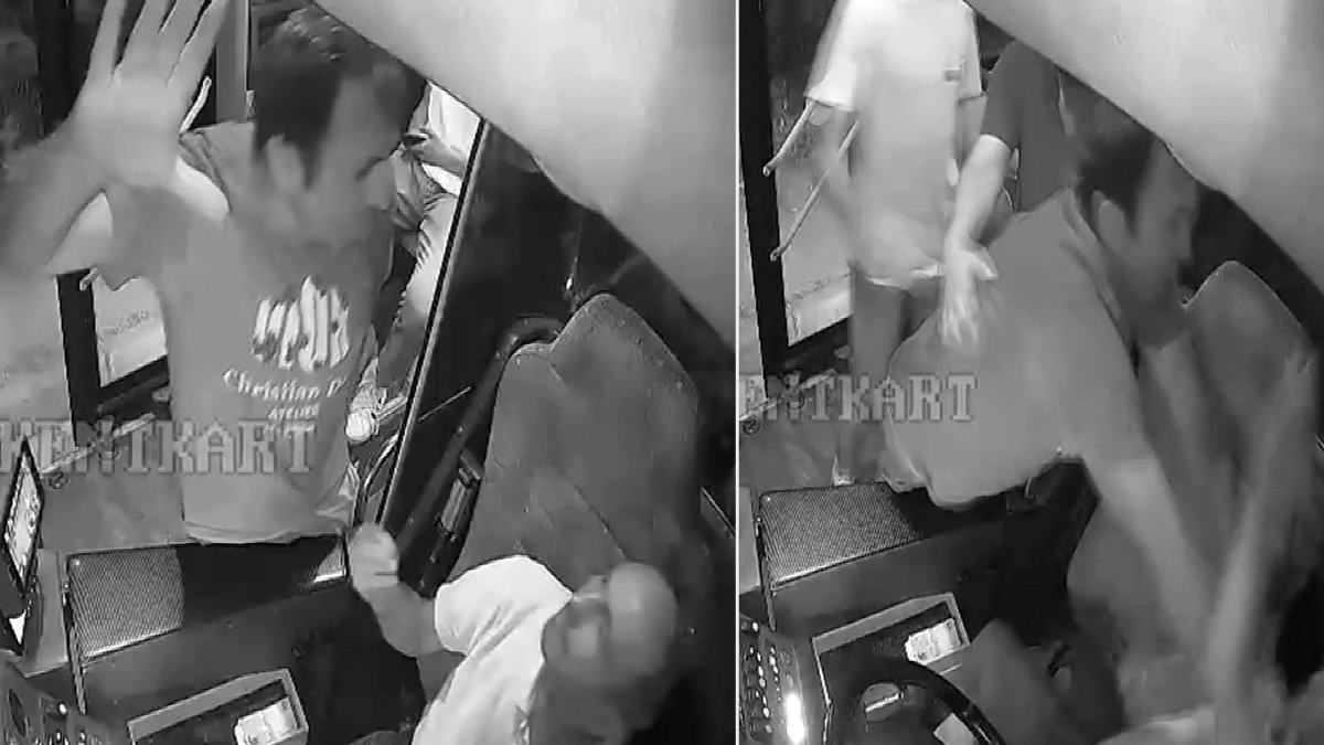Özel halk otobüsünde durak kavgası: Şoför yolcunun yumruklu saldırısına uğradı