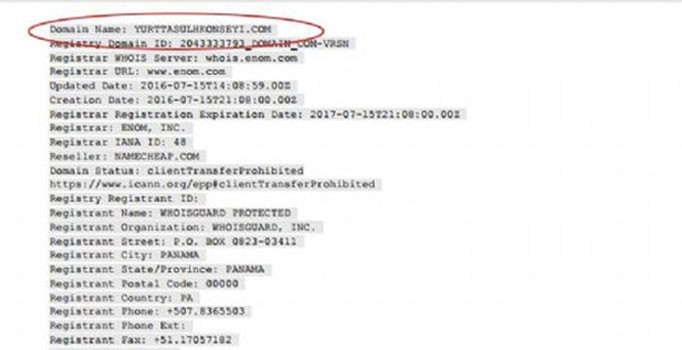 Darbeciler ‘Yurtta Sulh Konseyi’nin internet alan adını satın almış