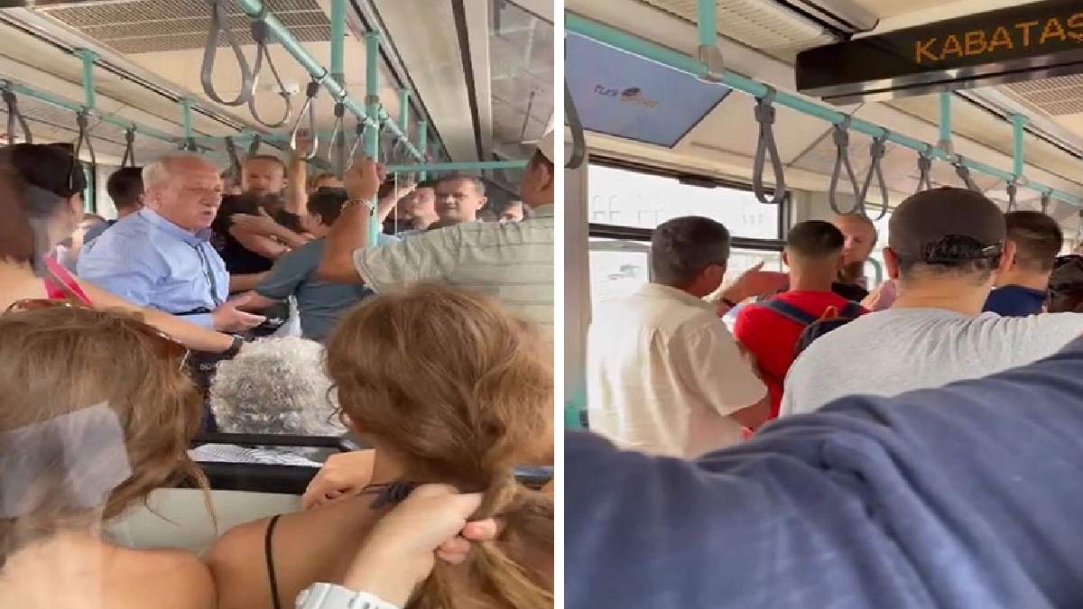 Tramvaya binen turisti yaka paça indirdiler! Sen misin öyle binen