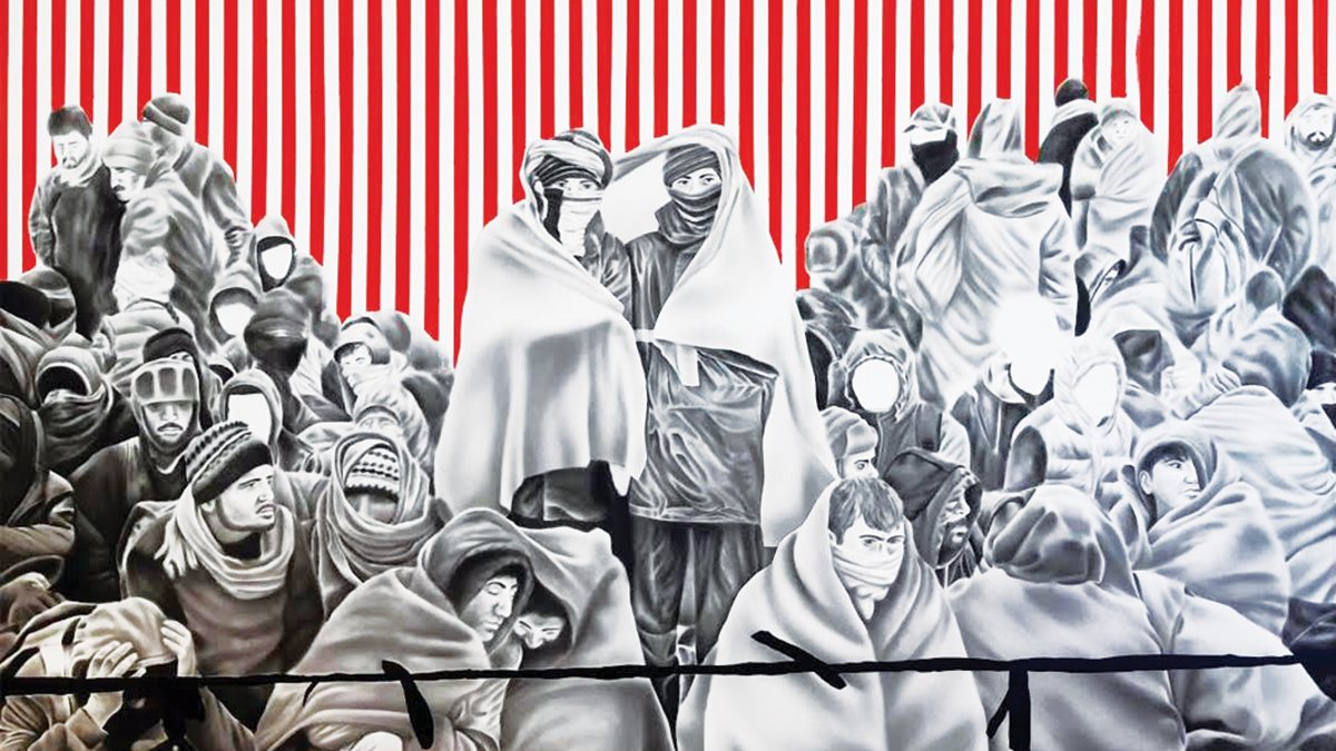 Gençler kendilerine açılan alanı sanatla doldurdu