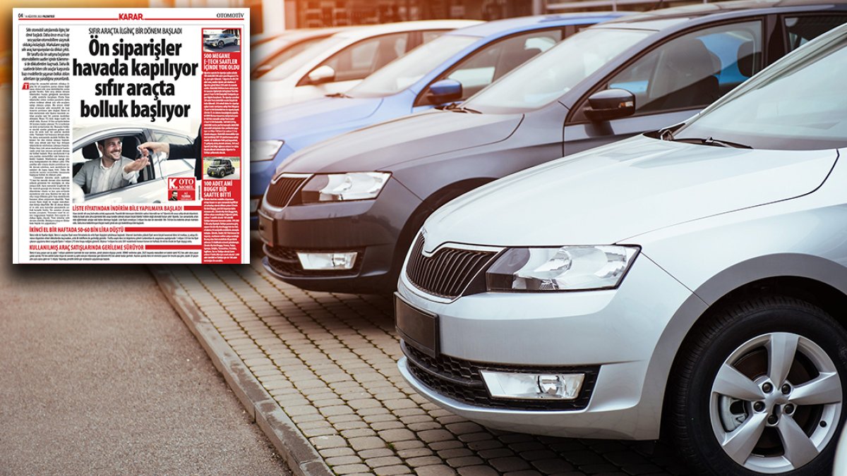 Sıfırda bolluk başladı müşteri istediği araca ulaştı