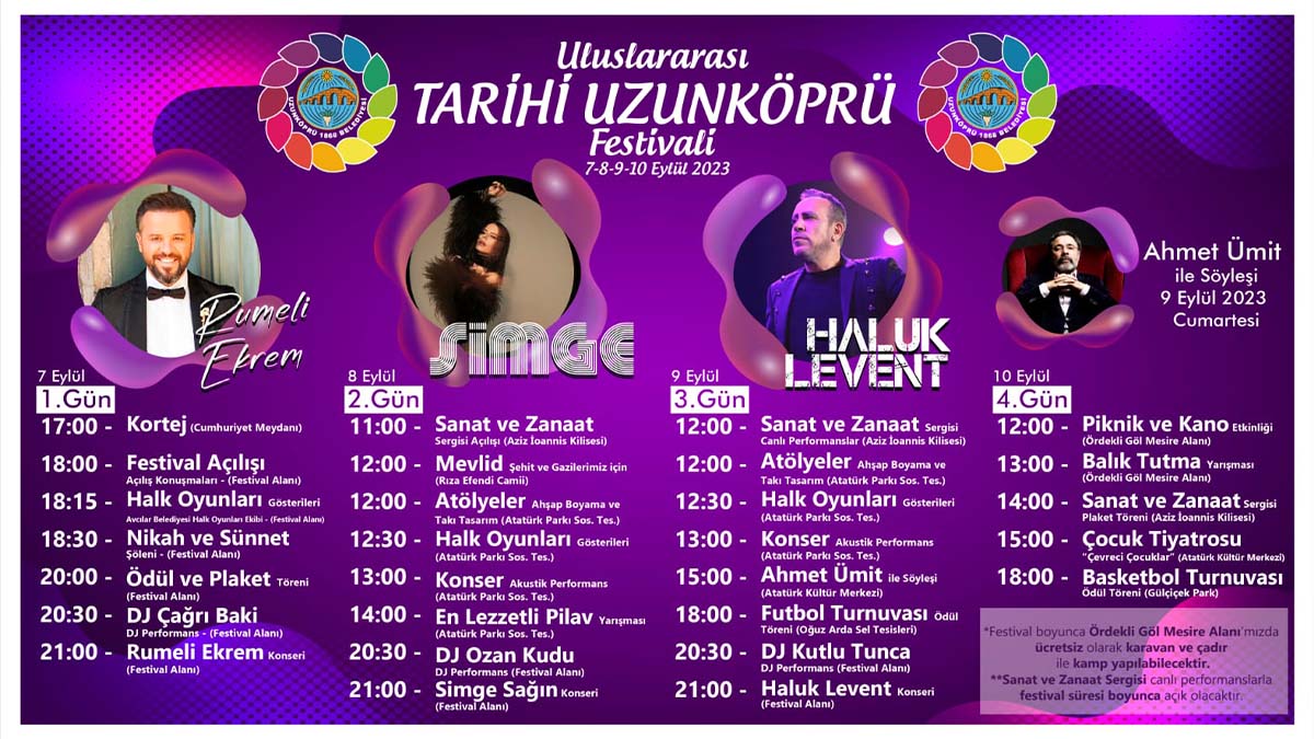 Tarihi Uzunköprü Festivali başlıyor!