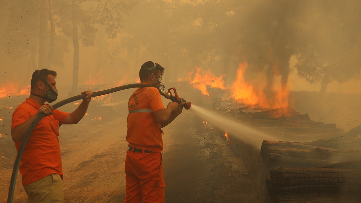 Çanakkale'deki yangın 3. günde kontrol altında
