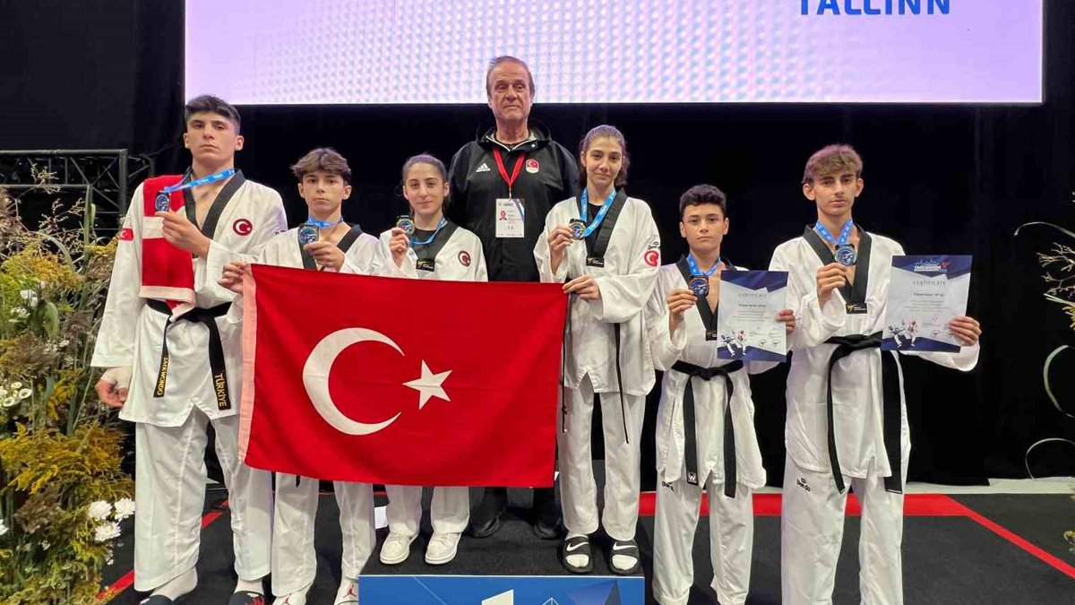 Milli tekvandoculardan madalya şovu: 2'si altın 6 madalya